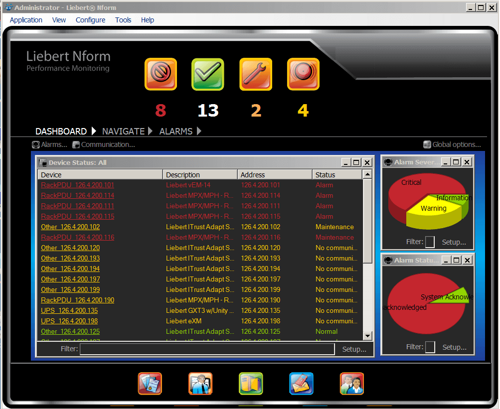 Innovative Support Systems Inc Liebert Nform, Centralized Monitoring Software Innovative Support Systems Inc Liebert Nform, Centralized Monitoring Software